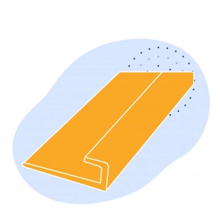 L-образный профиль стальной 40х30х5 мм 50 ГОСТ 8510-86