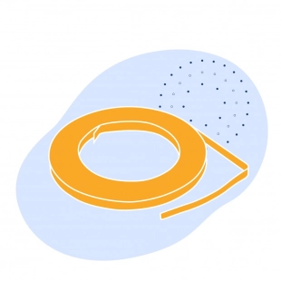 Лента с полимерным покрытием 2 мм ПВДФ ГОСТ 34180-2017