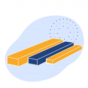 Профиль стальной прямоугольный сварной 97х80х3 мм Ст3пс ГОСТ 25577-83
