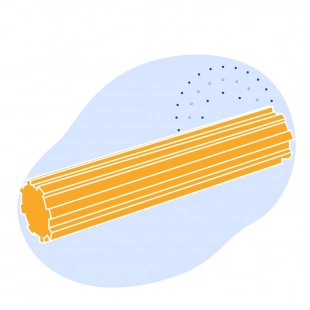 Шлицевой вал 900 мм