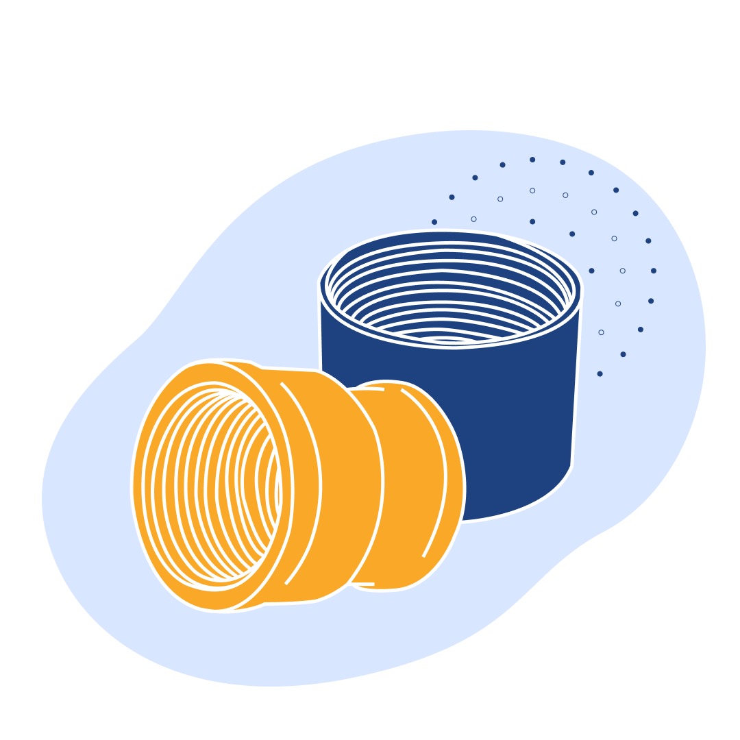 Муфта комбинированная НР Ду 25x20 мм