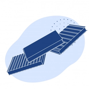 Стеновая сэндвич-панель пенополистирол 80х1200(1190) мм