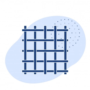 Стальная канилированная сетка 35x5x5 мм 50 ГОСТ 3306-88