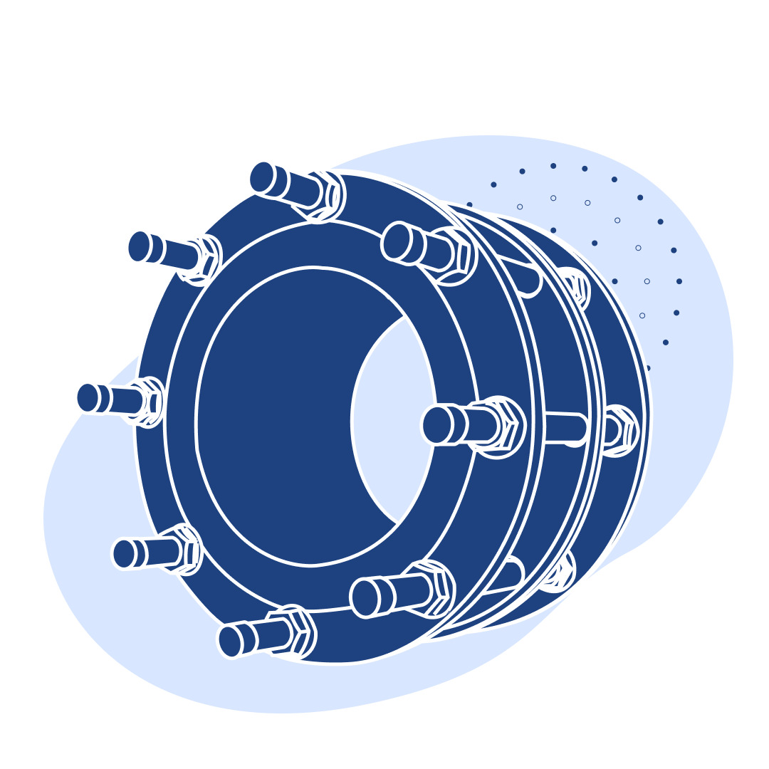 Демонтажная вставка чугунная Ду 900 мм